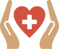 hands surrounding heart
